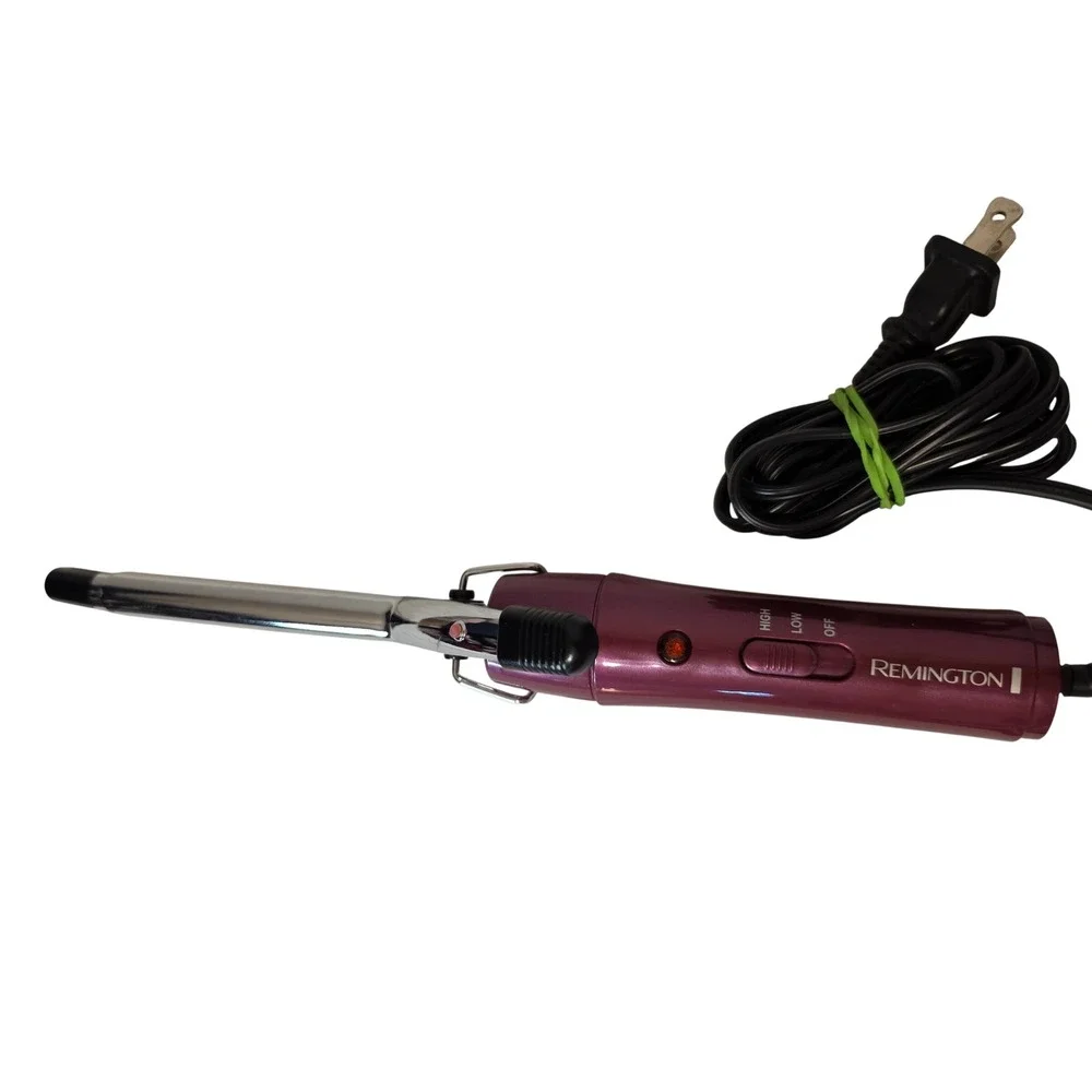 Remington CI-11A12 Curling Iron 1/2 Inch Chrome Barrel Purple High Low Heat